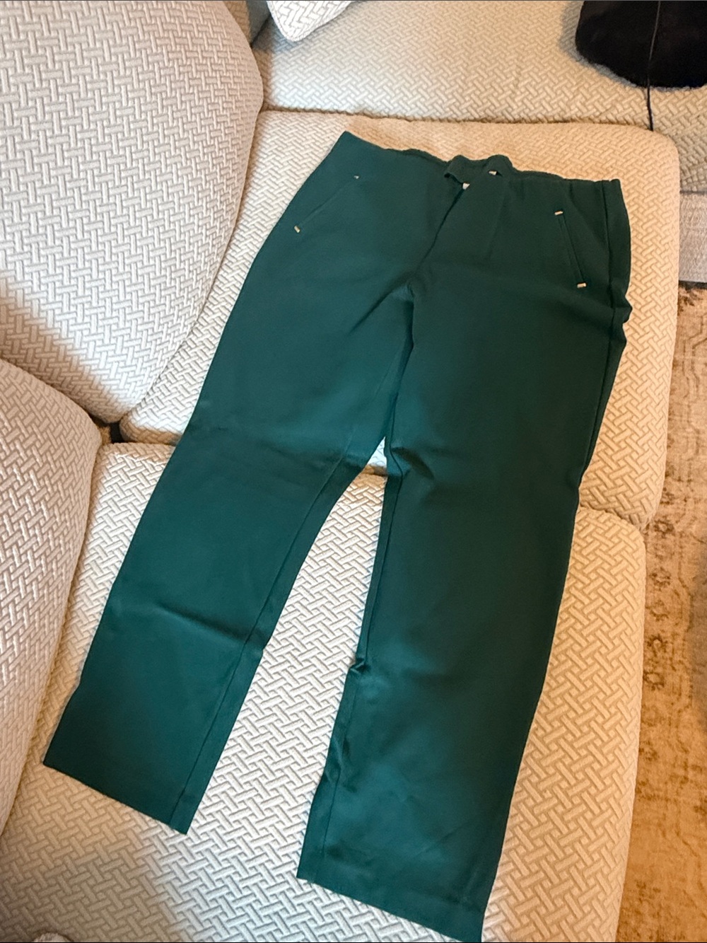 Chico's Emerald Green Straight-Leg Pants